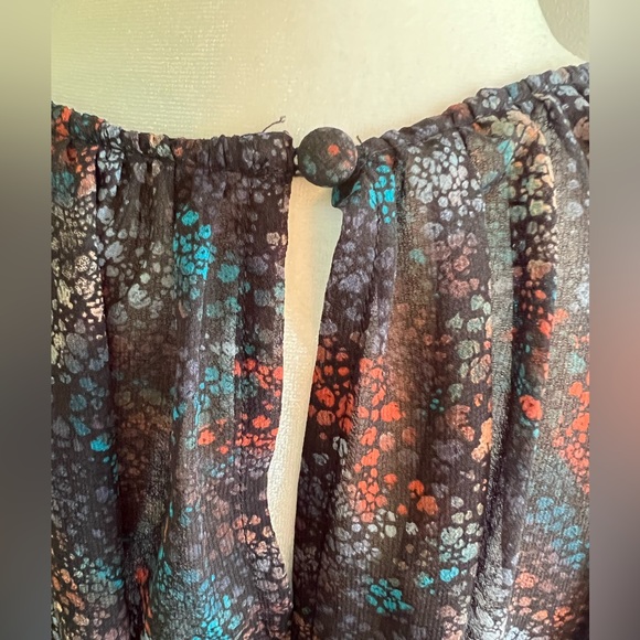 Ava & Viv NWT Black Multi Floral Top - Picture 6 of 6